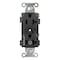 Hubbell Wiring Device-Kellems Straight Blade Receptacle, 5-20R, 20 A, 125V AC, 2 Pole, 3 Wire, Grounded BR20C1BLK - alternate 5